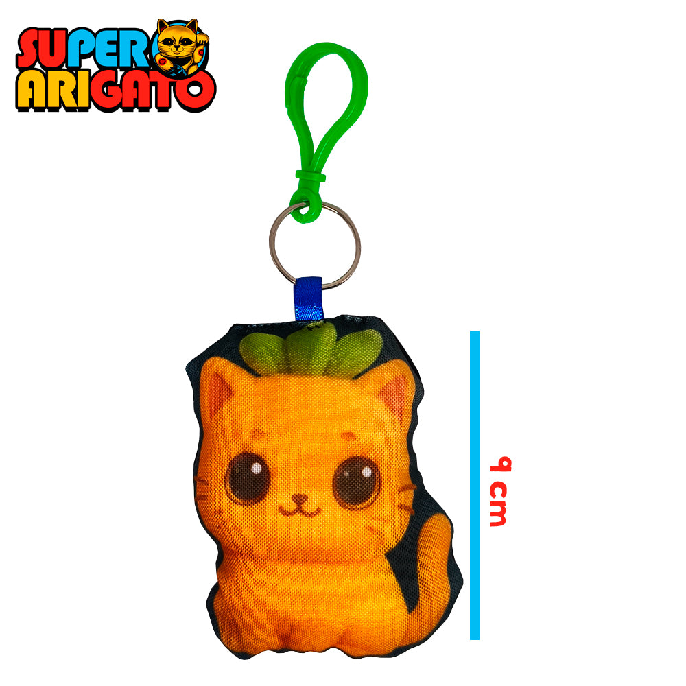 Gato Zanahoria — Peluchito de Bolsillo